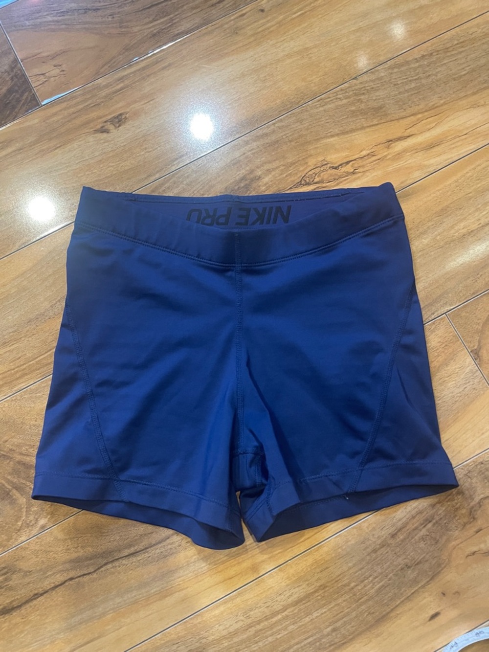 Size medium navy blue Nike pro shorts